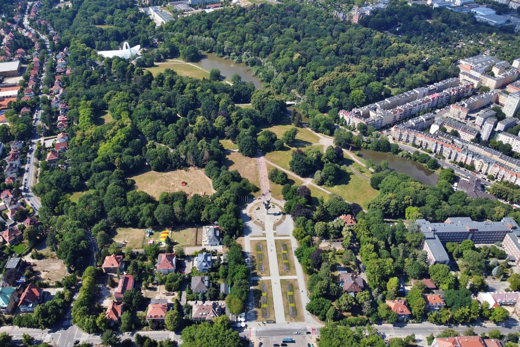 Szczecin Kasprowicza Park and Rozanka Rose Garden